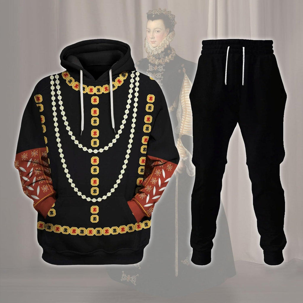  CustomsPig Elisabeth of Valois Queen of Spain Costume Hoodie Sweatshirt T-Shirt Tracksuit -  CustomsPig.com