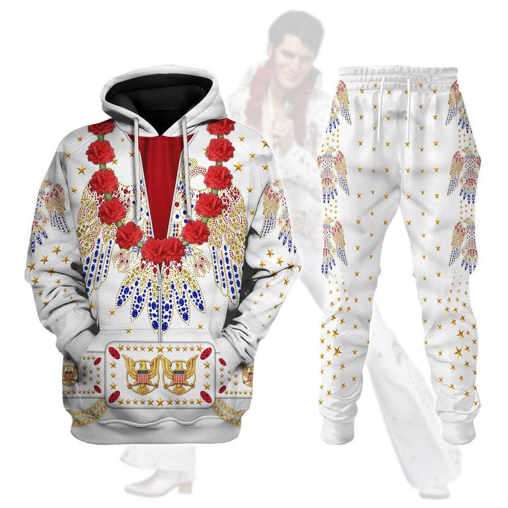 CustomsPig Elvis Aloha Costume from Hawaii Hoodie Sweatshirt T-Shirt Sweatpants - CustomsPig.com