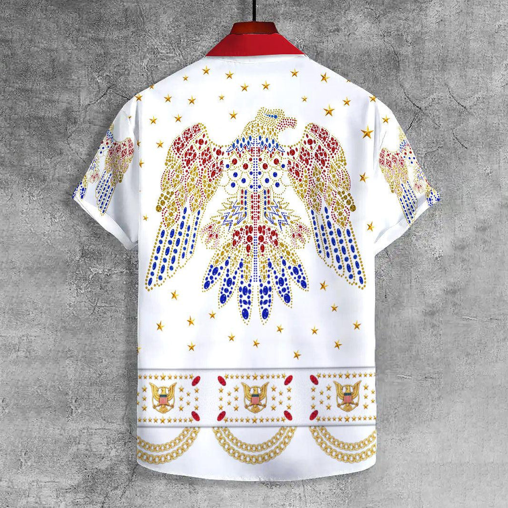 CustomsPig Elvis Aloha from Hawaii UNISEX CASUAL HAWAIIAN SHIRT - CustomsPig.com