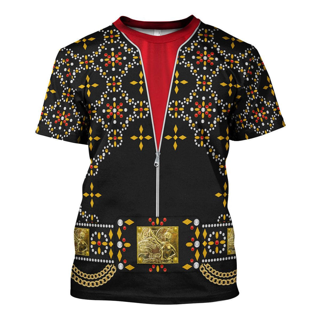 CustomsPig Elvis Black Conquistador Costume Hoodie Sweatshirt T-Shirt Sweatpants - CustomsPig.com