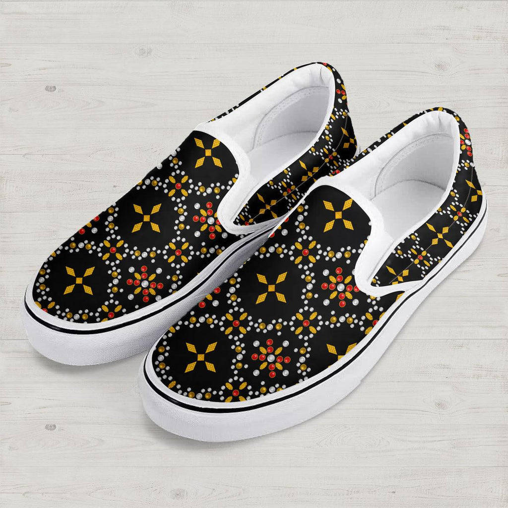 Gearhomie Elvis Black Conquistador Slip On Shoes - Gearhomie.com