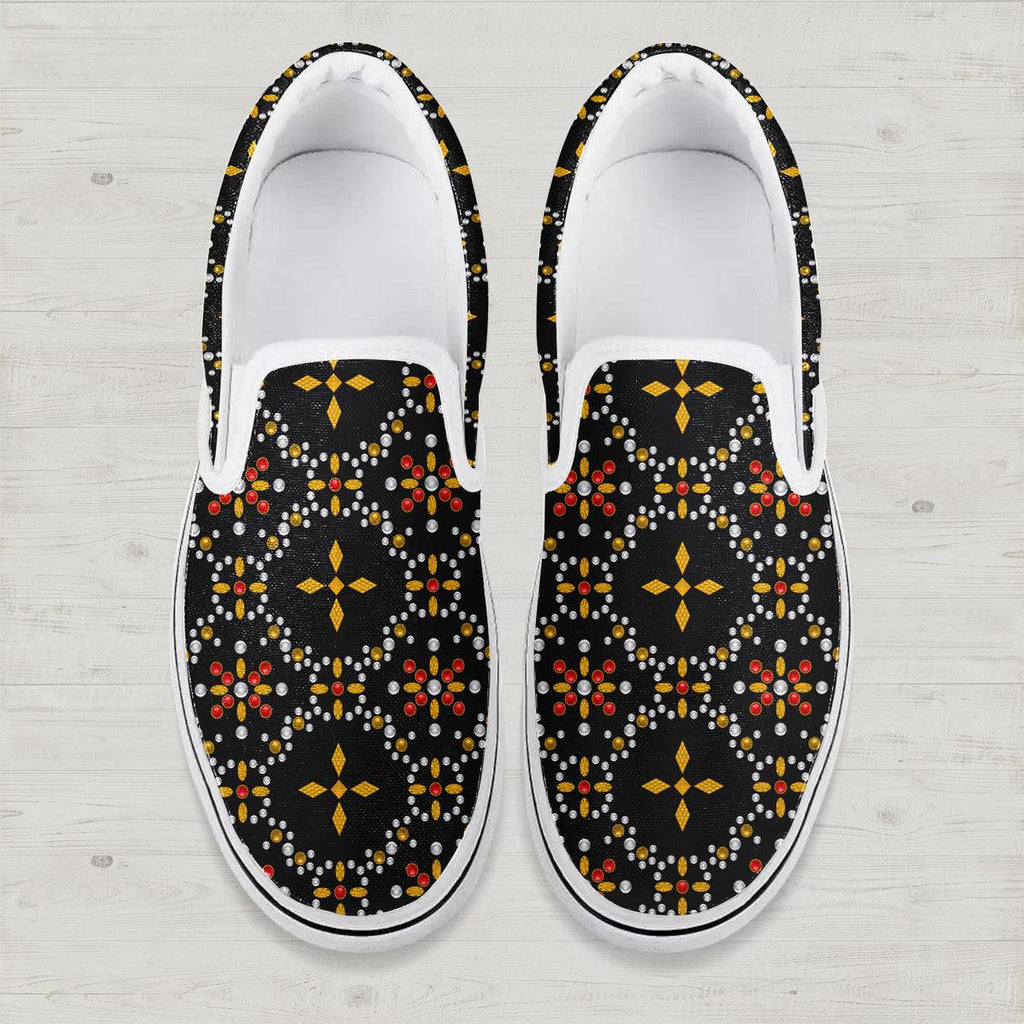 CustomsPig Elvis Black Conquistador Slip On Shoes - CustomsPig.com