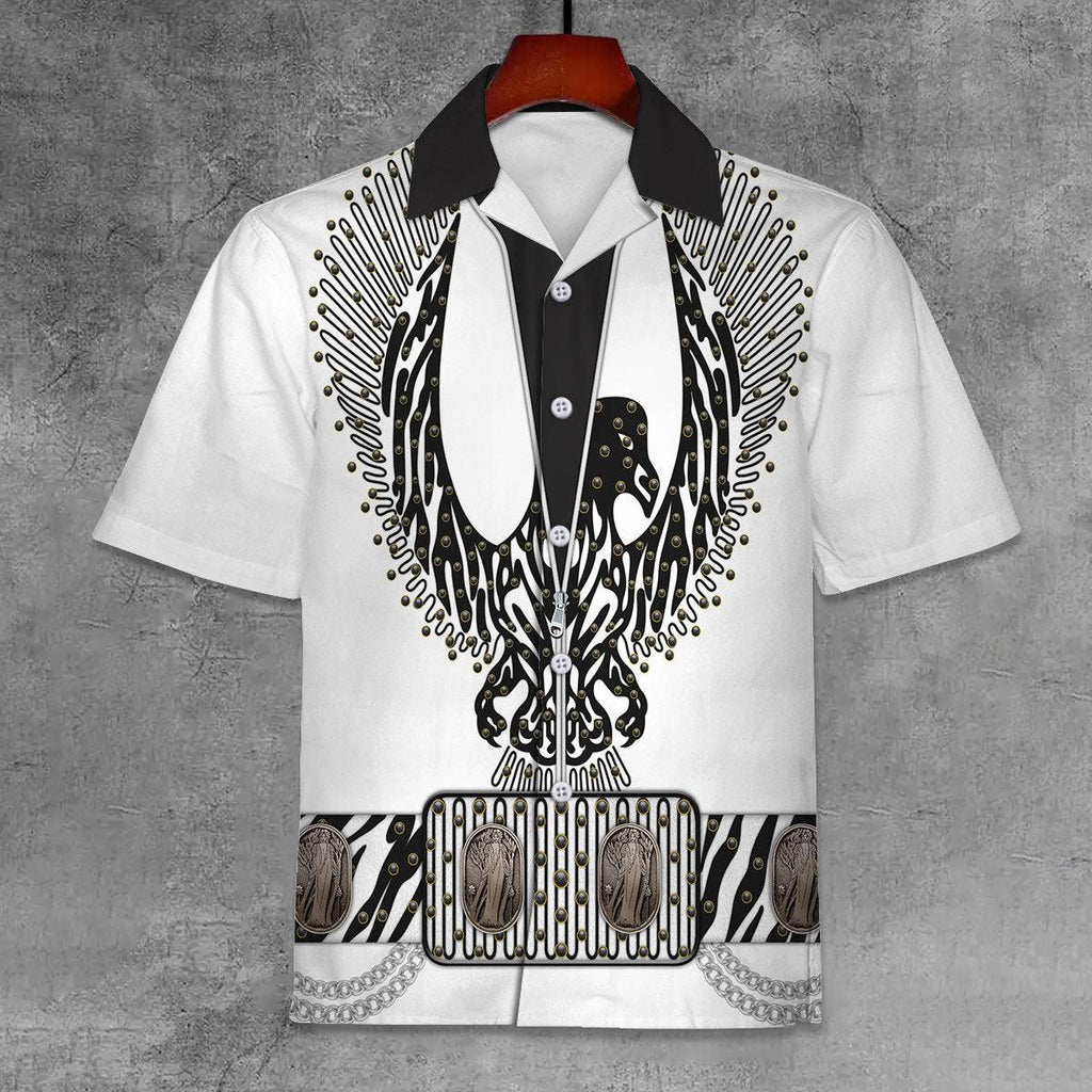 CustomsPig Elvis Black Phoenix Unisex Hawaii Shirt - CustomsPig.com