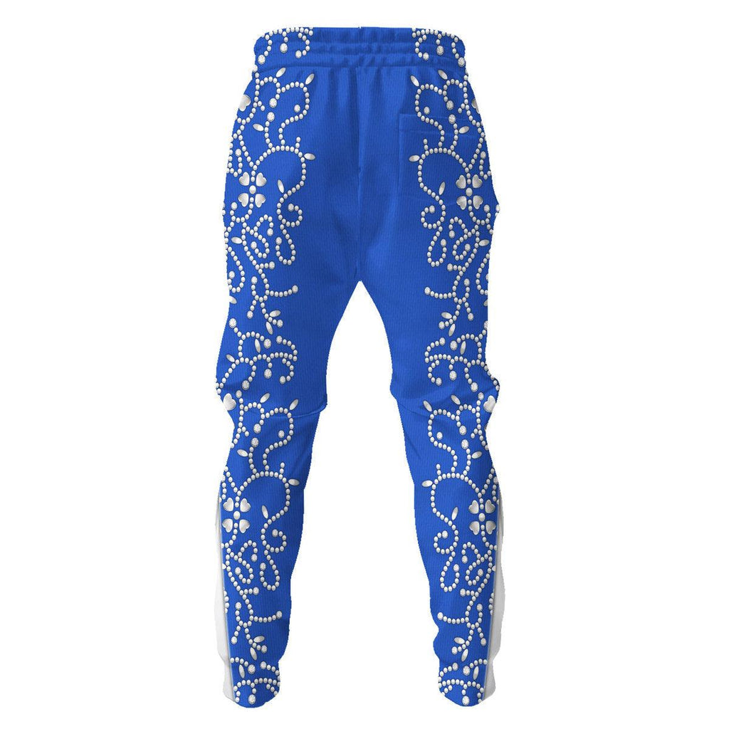 CustomsPig Elvis Blue Swirl Costume Hoodie Sweatshirt T-Shirt Sweatpants - CustomsPig.com