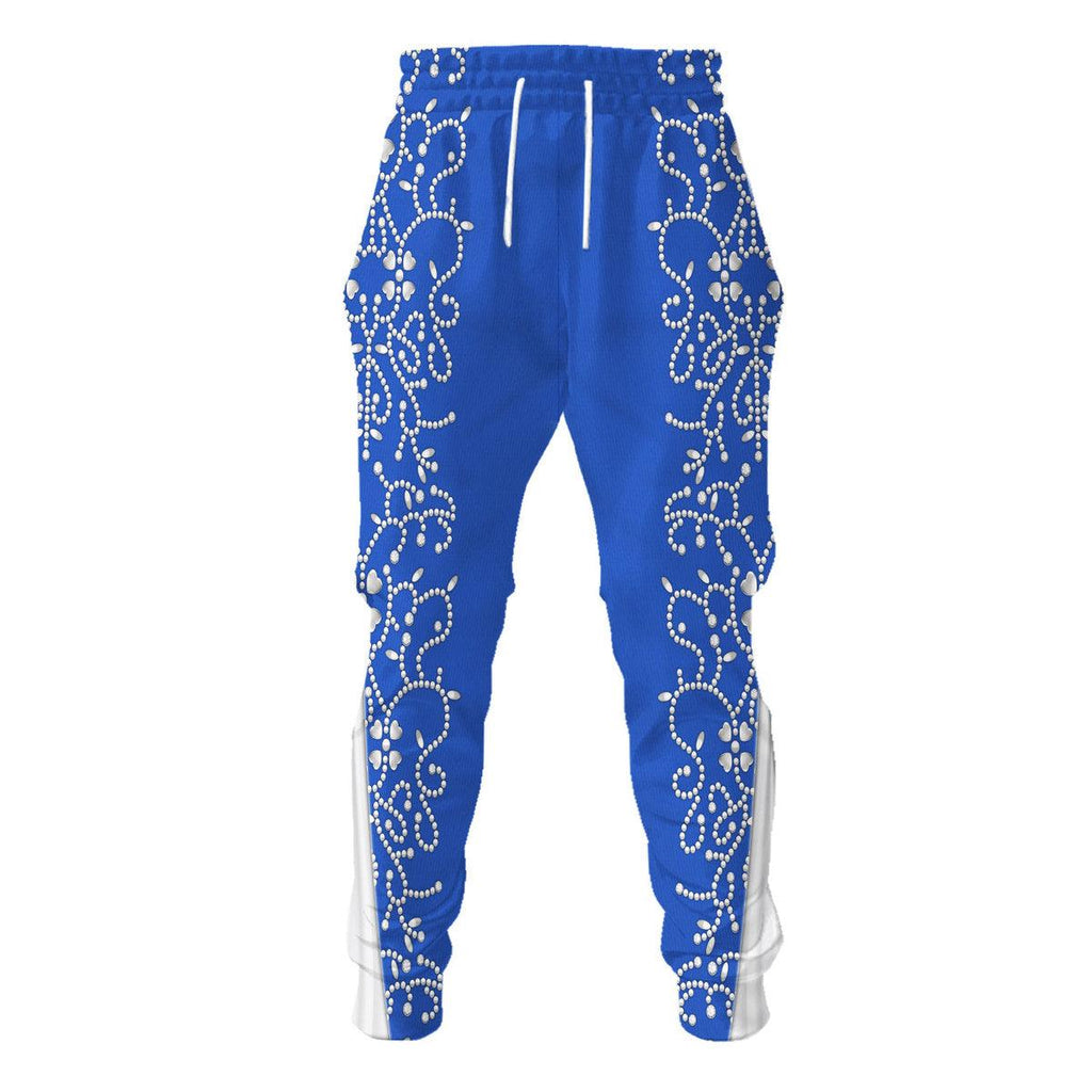 CustomsPig Elvis Blue Swirl Costume Hoodie Sweatshirt T-Shirt Sweatpants - CustomsPig.com