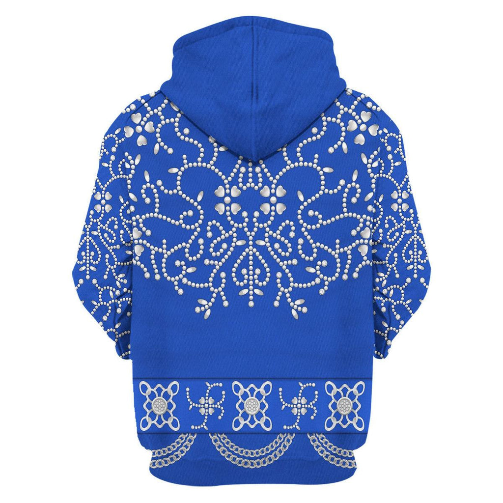 CustomsPig Elvis Blue Swirl Costume Hoodie Sweatshirt T-Shirt Sweatpants - CustomsPig.com