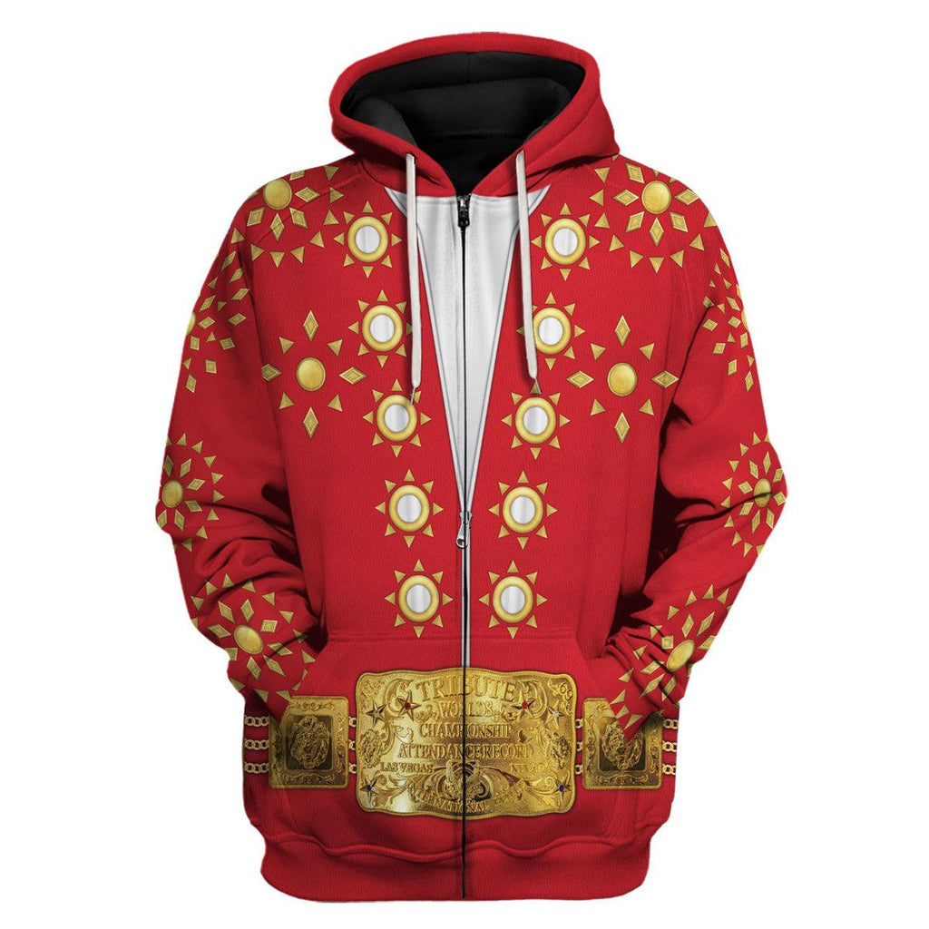 CustomsPig Elvis Burning Love Costume Hoodie Sweatshirt T-Shirt Sweatpants - CustomsPig.com