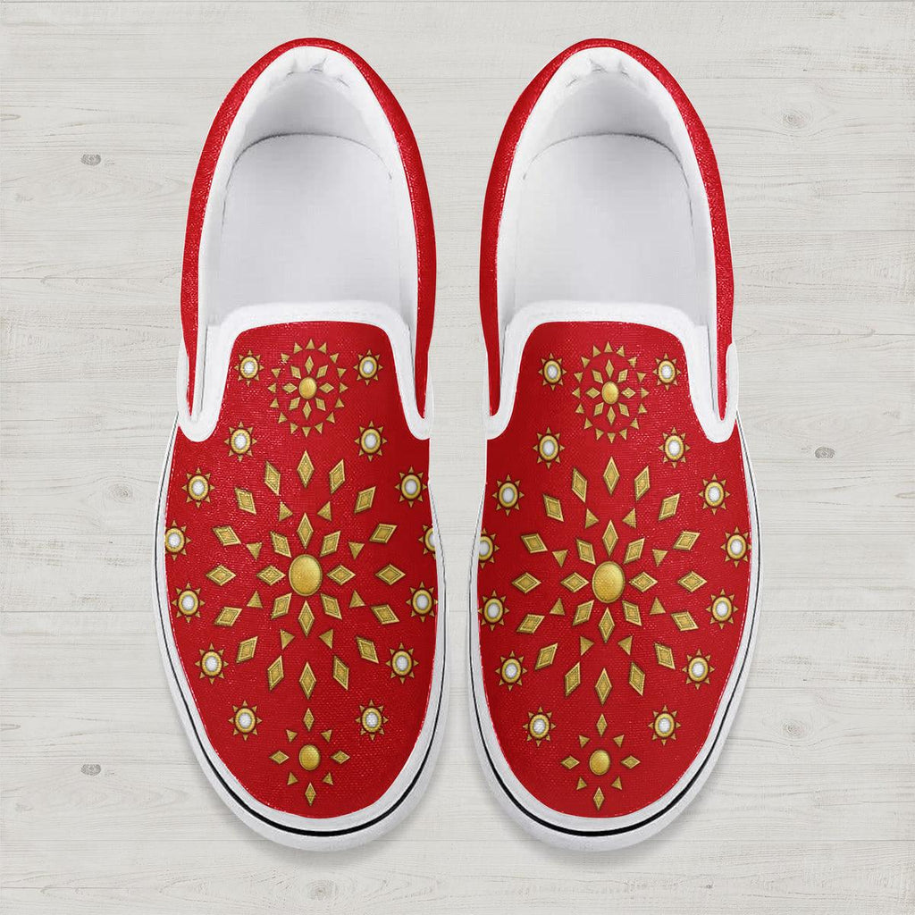 CustomsPig Elvis Burning Love Slip On Shoes - CustomsPig.com