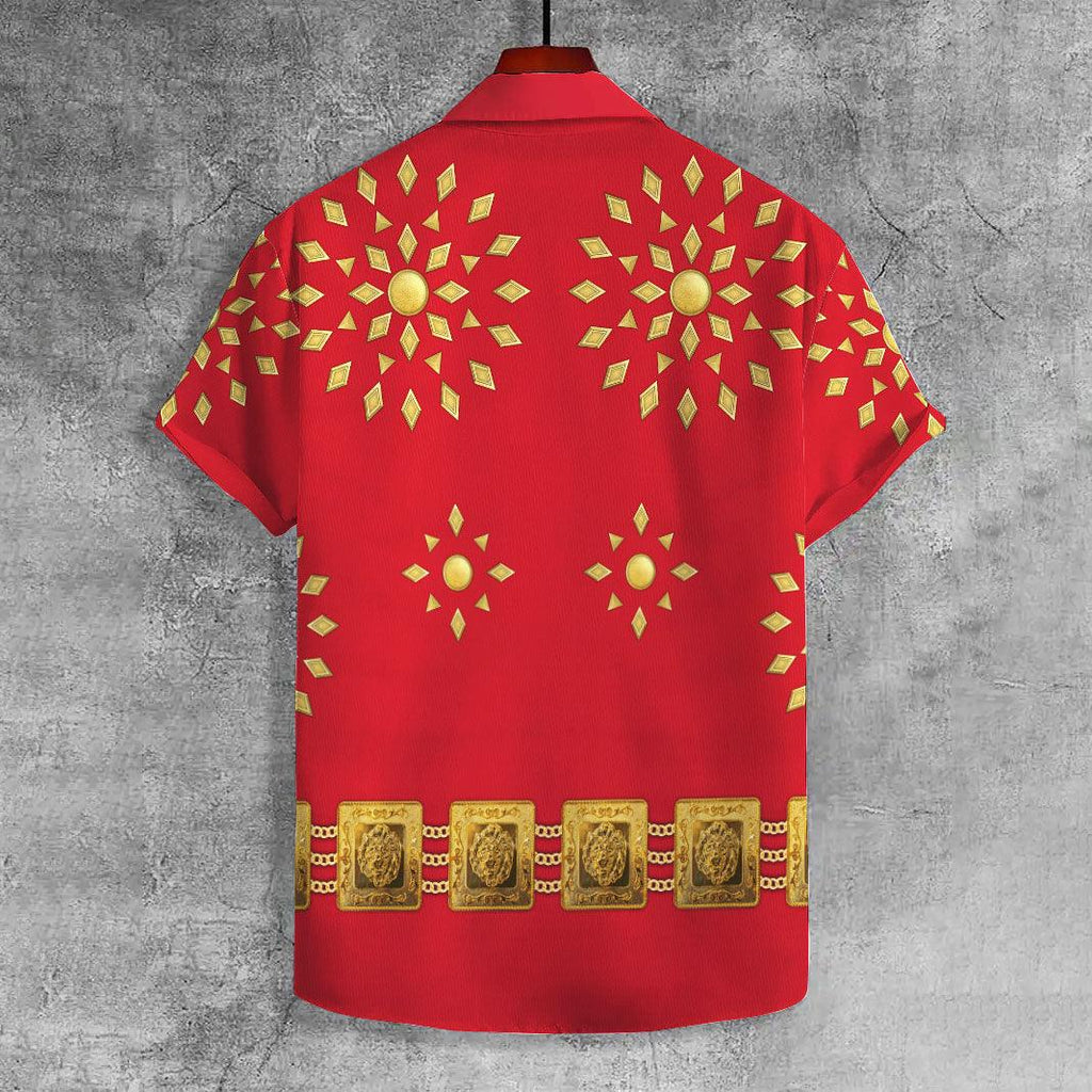 Gearhomie Elvis Burning Love UNISEX CASUAL HAWAIIAN SHIRT - Gearhomie.com