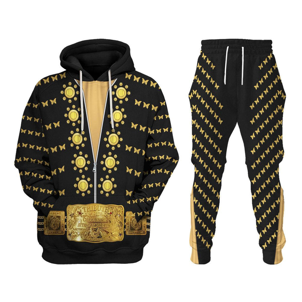 CustomsPig Elvis Butterfly Costume Hoodie Sweatshirt T-Shirt Sweatpants - CustomsPig.com