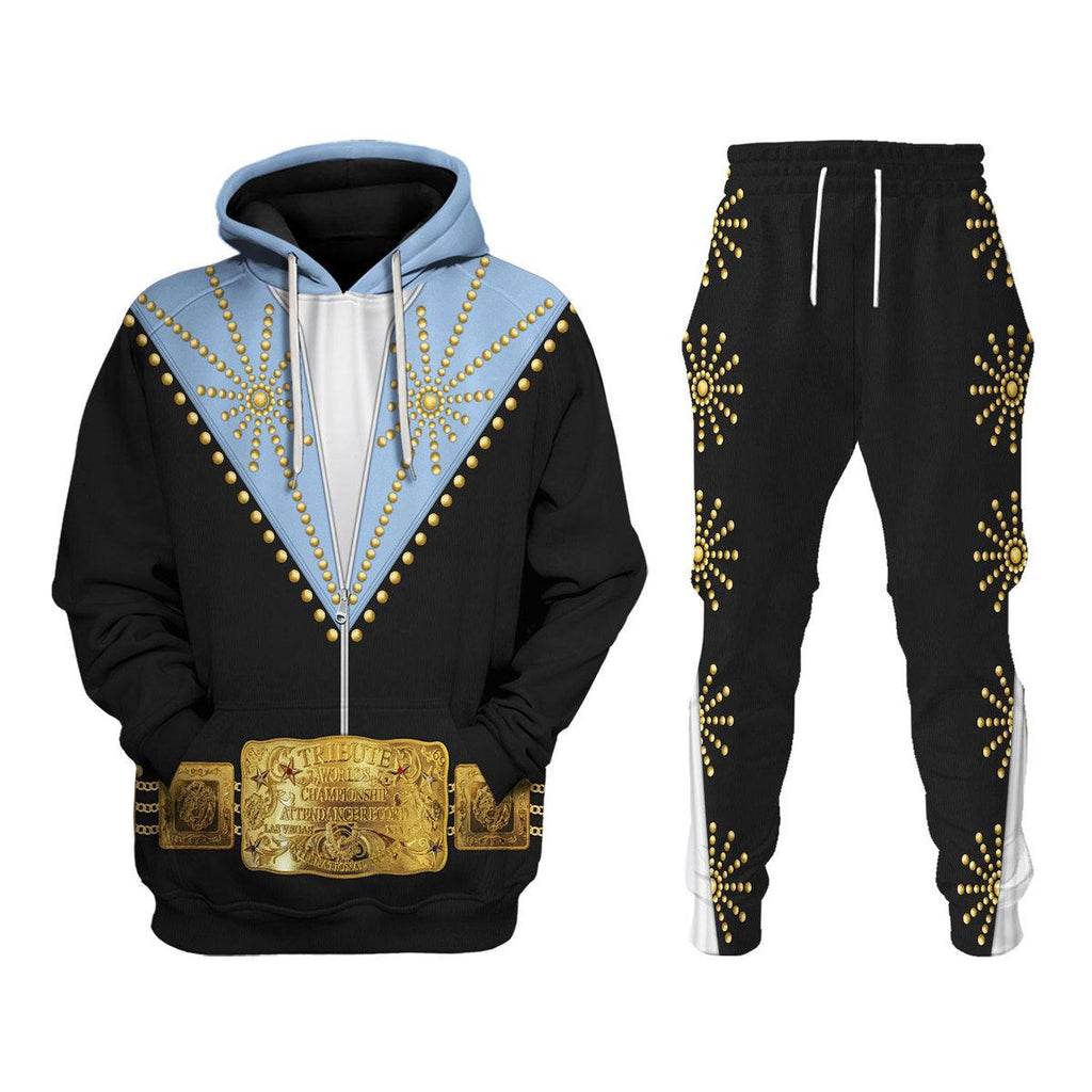 CustomsPig Elvis Cisco Blue Costume Hoodie Sweatshirt T-Shirt Sweatpants - CustomsPig.com