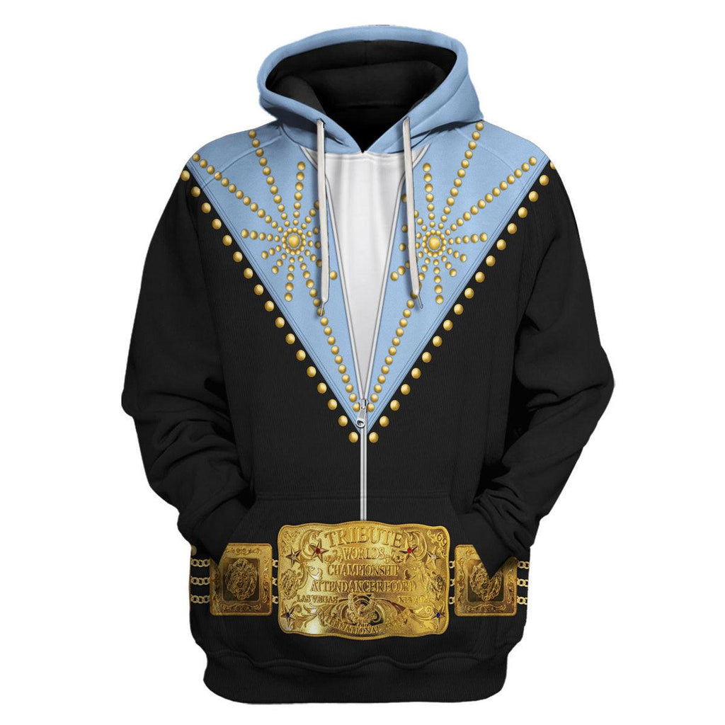 CustomsPig Elvis Cisco Blue Costume Hoodie Sweatshirt T-Shirt Sweatpants - CustomsPig.com