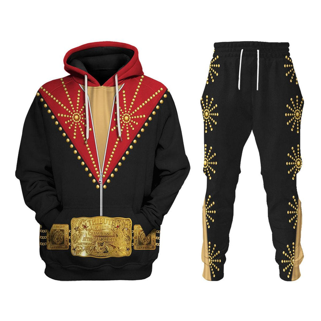 CustomsPig Elvis Cisco Red Costume Hoodie Sweatshirt T-Shirt Sweatpants - CustomsPig.com