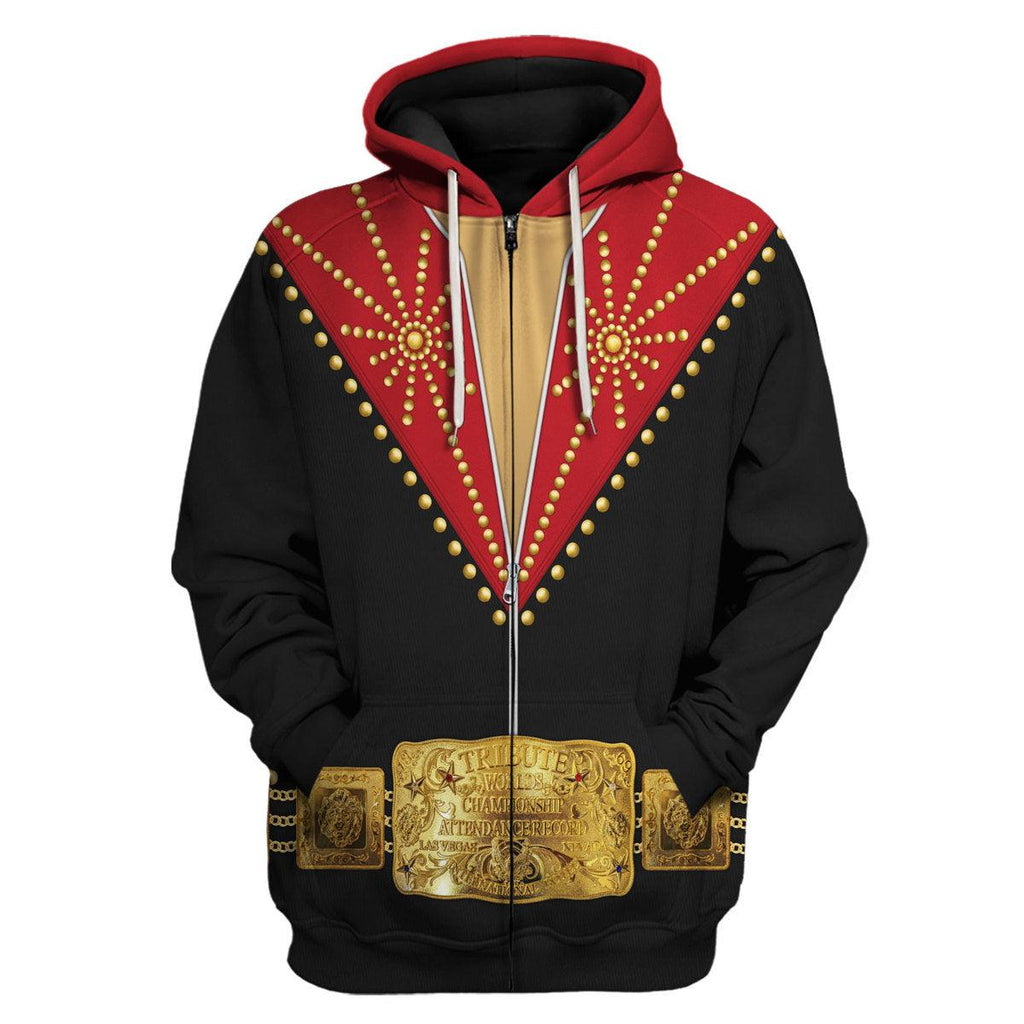 CustomsPig Elvis Cisco Red Costume Hoodie Sweatshirt T-Shirt Sweatpants - CustomsPig.com