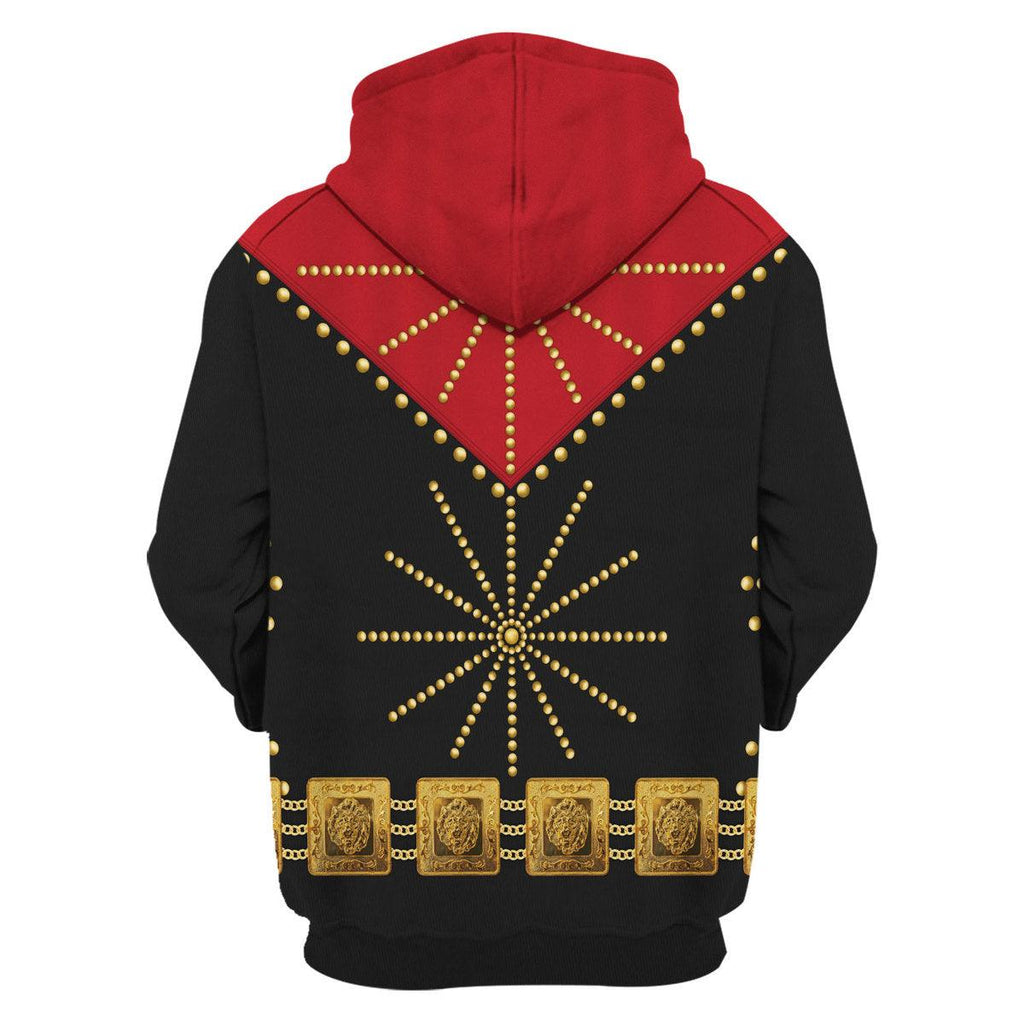 CustomsPig Elvis Cisco Red Costume Hoodie Sweatshirt T-Shirt Sweatpants - CustomsPig.com