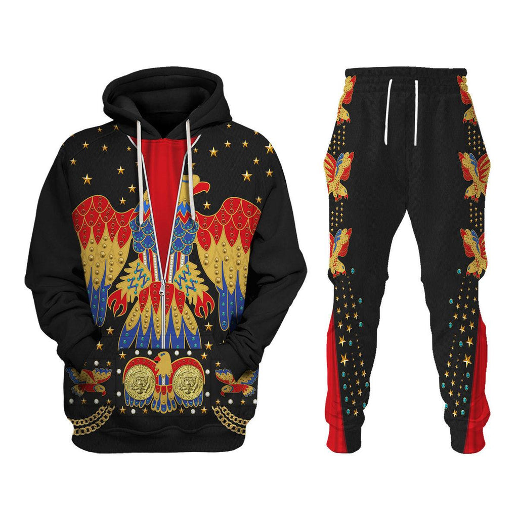 CustomsPig Elvis EAGLE Black Costume Hoodie Sweatshirt T-Shirt Sweatpants - CustomsPig.com