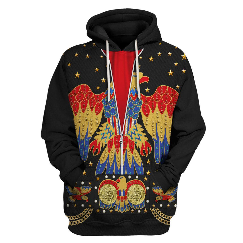 CustomsPig Elvis EAGLE Black Costume Hoodie Sweatshirt T-Shirt Sweatpants - CustomsPig.com