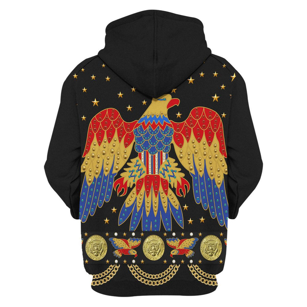 CustomsPig Elvis EAGLE Black Costume Hoodie Sweatshirt T-Shirt Sweatpants - CustomsPig.com