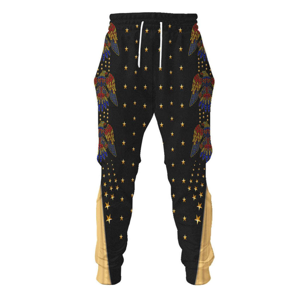 CustomsPig Elvis EAGLE Black Outfit Costume Hoodie Dress Swatpants - CustomsPig.com