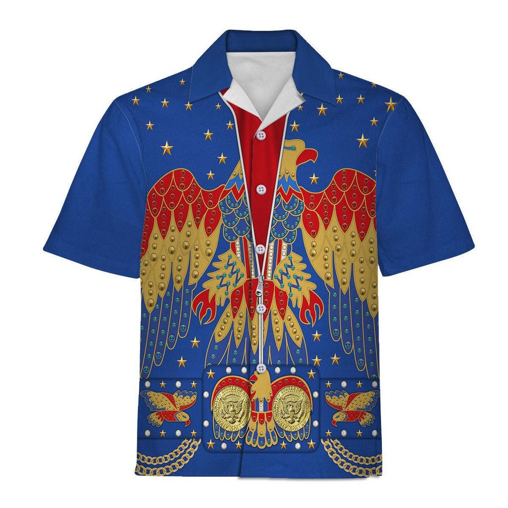 CustomsPig Elvis EAGLE Blue Costume Hoodie Sweatshirt T-Shirt Sweatpants - CustomsPig.com