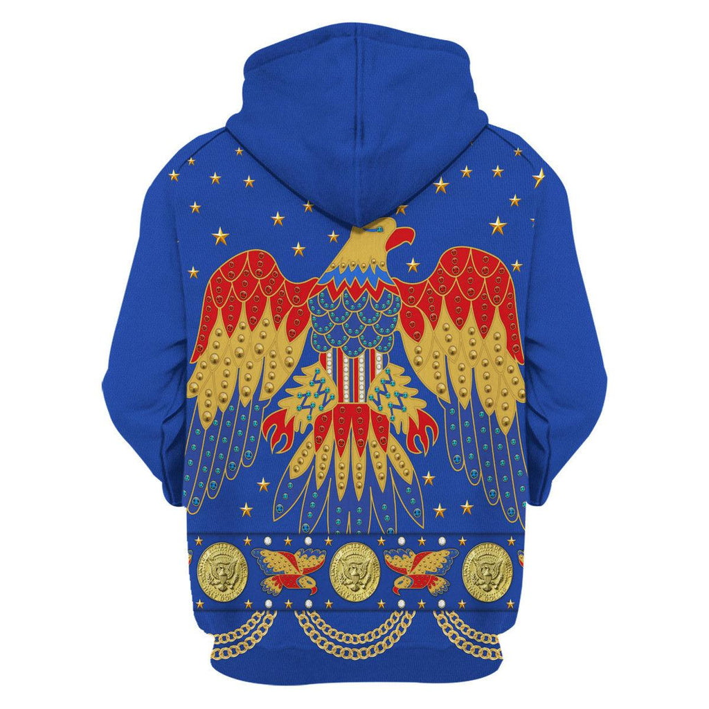 CustomsPig Elvis EAGLE Blue Costume Hoodie Sweatshirt T-Shirt Sweatpants - CustomsPig.com