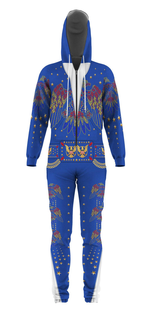 CustomsPig Elvis EAGLE Blue jumpsuit Costume - CustomsPig.com