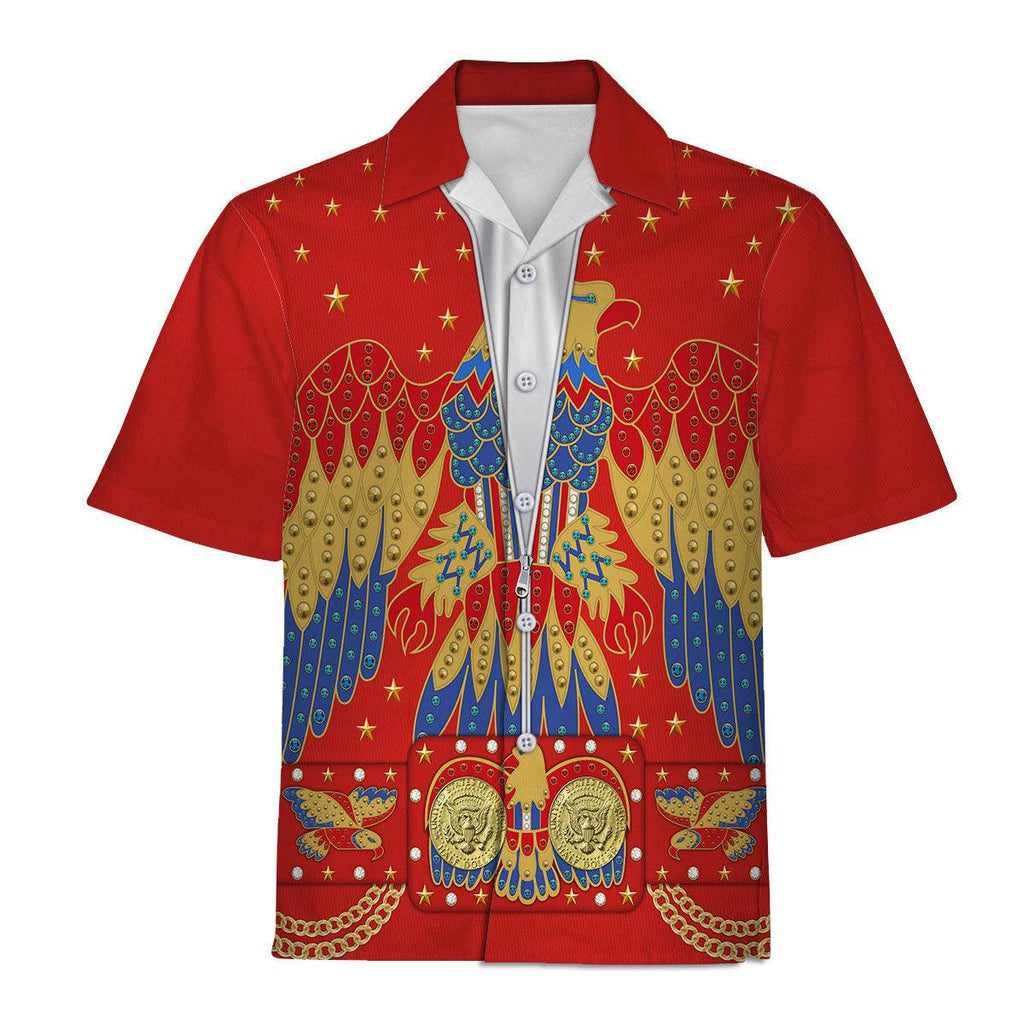 CustomsPig Elvis EAGLE Red Costume Hoodie Sweatshirt T-Shirt Sweatpants - CustomsPig.com