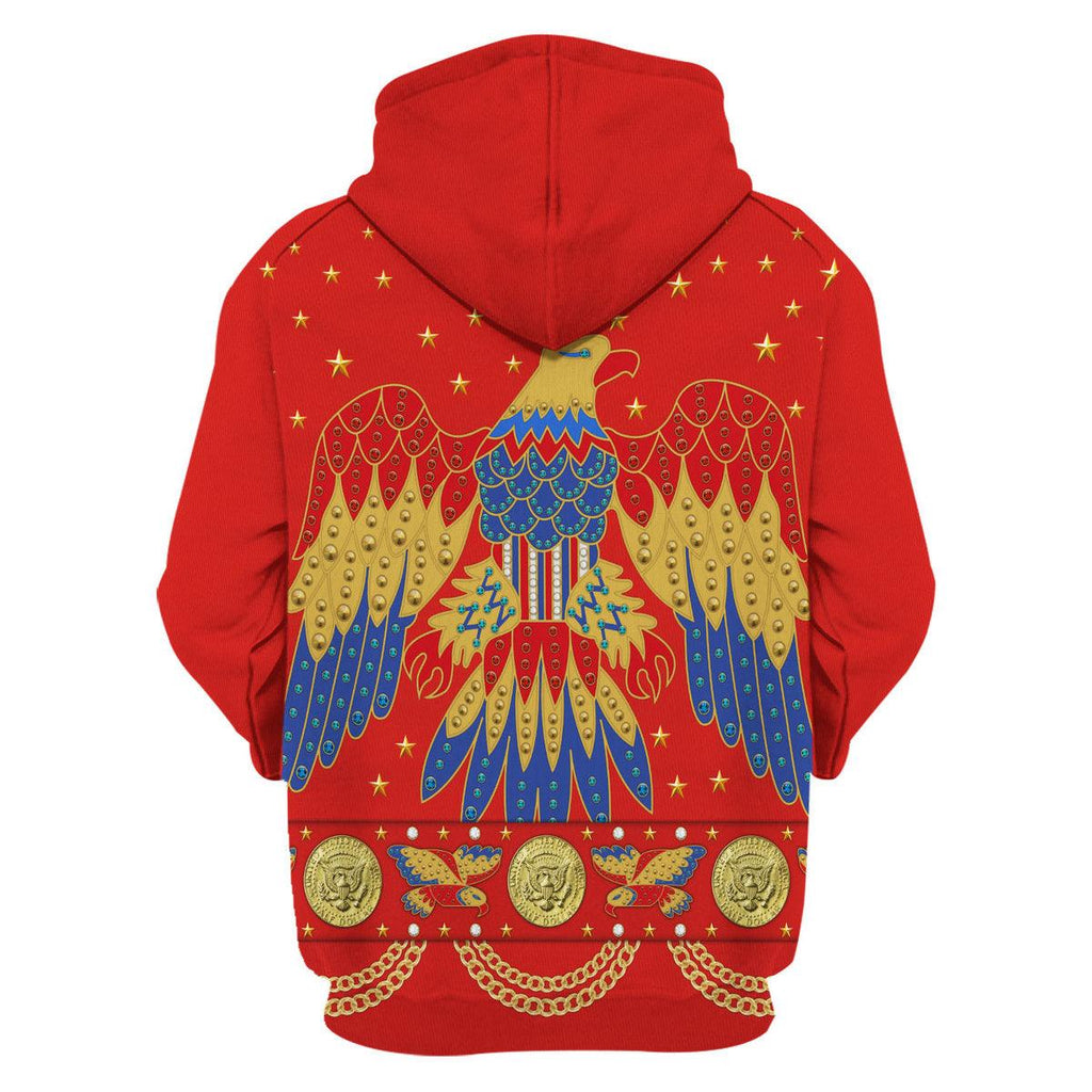 CustomsPig Elvis EAGLE Red Costume Hoodie Sweatshirt T-Shirt Sweatpants - CustomsPig.com