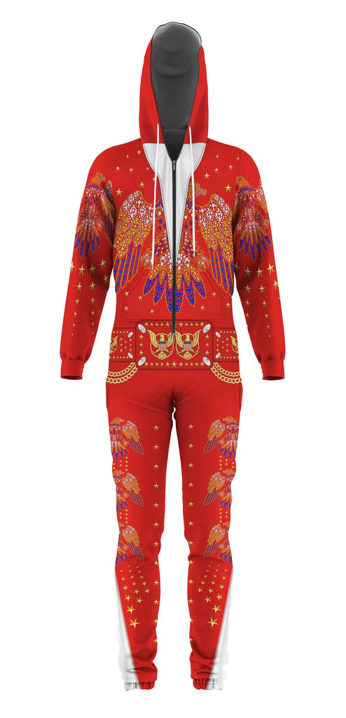 CustomsPig Elvis EAGLE Red jumpsuit Costume - CustomsPig.com