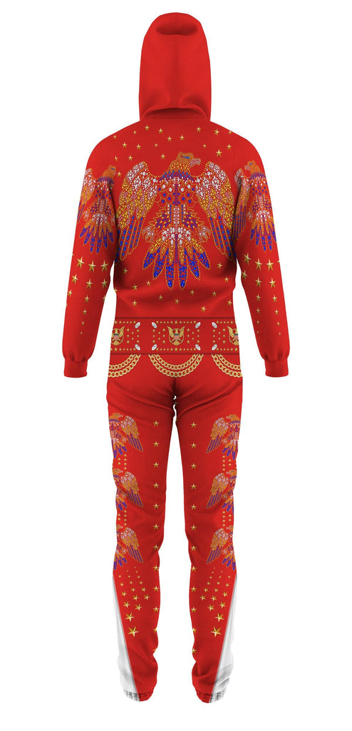 CustomsPig Elvis EAGLE Red jumpsuit Costume - CustomsPig.com