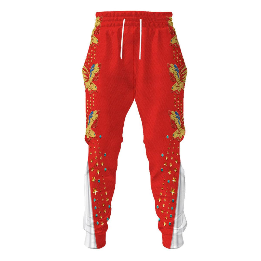 CustomsPig Elvis EAGLE Red Outfit Costume Hoodie Dress Swatpants - CustomsPig.com