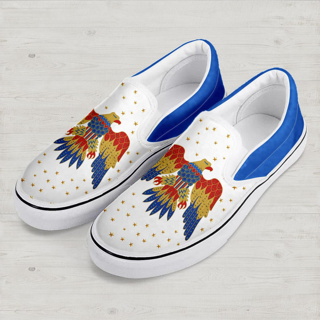 CustomsPig Elvis Eagle Slip On Shoes - CustomsPig.com