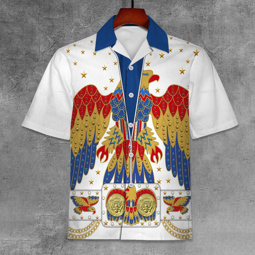 CustomsPig Elvis Eagle Unisex Hawaii Shirt - CustomsPig.com