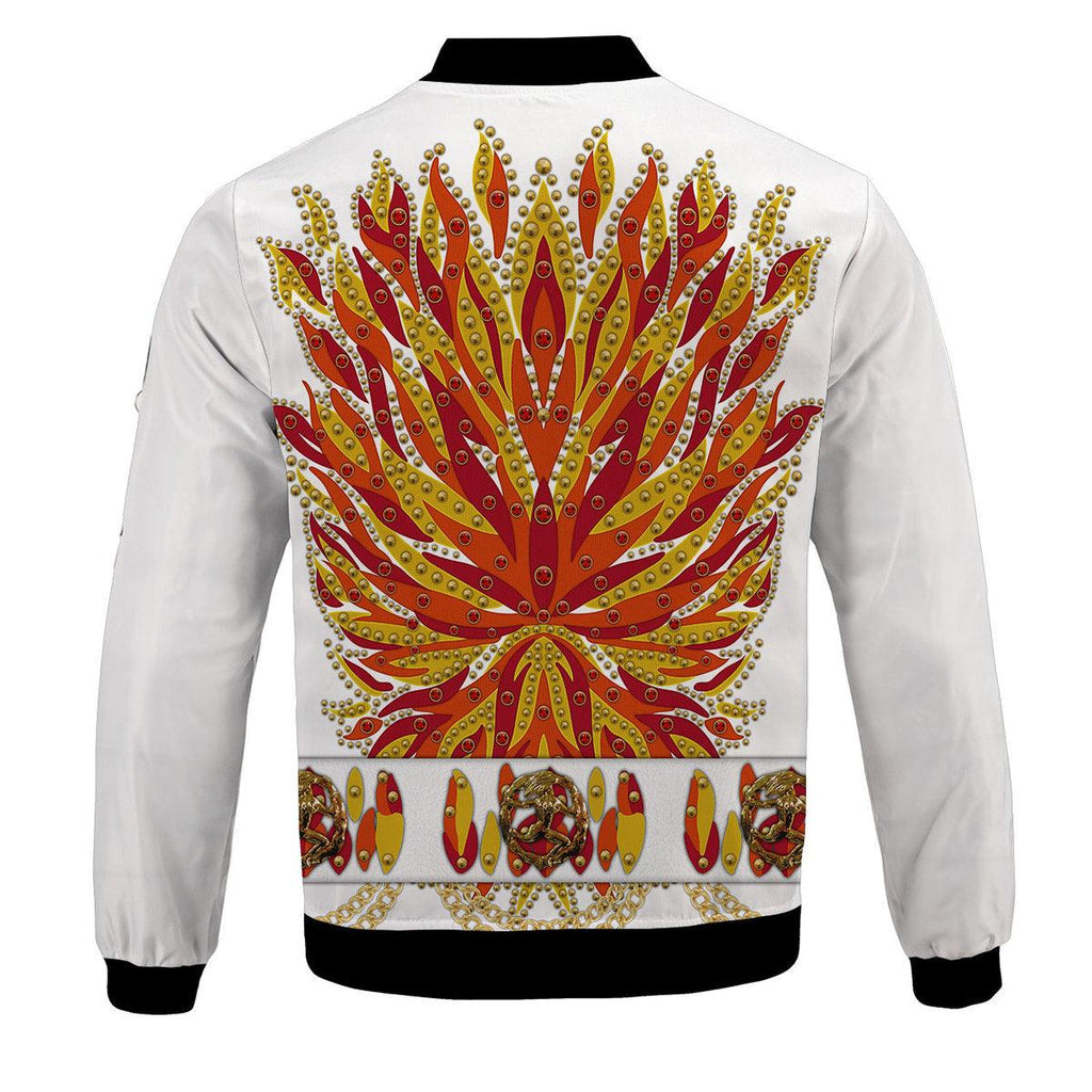 CustomsPig Elvis Flame Bomber Jacket - CustomsPig.com