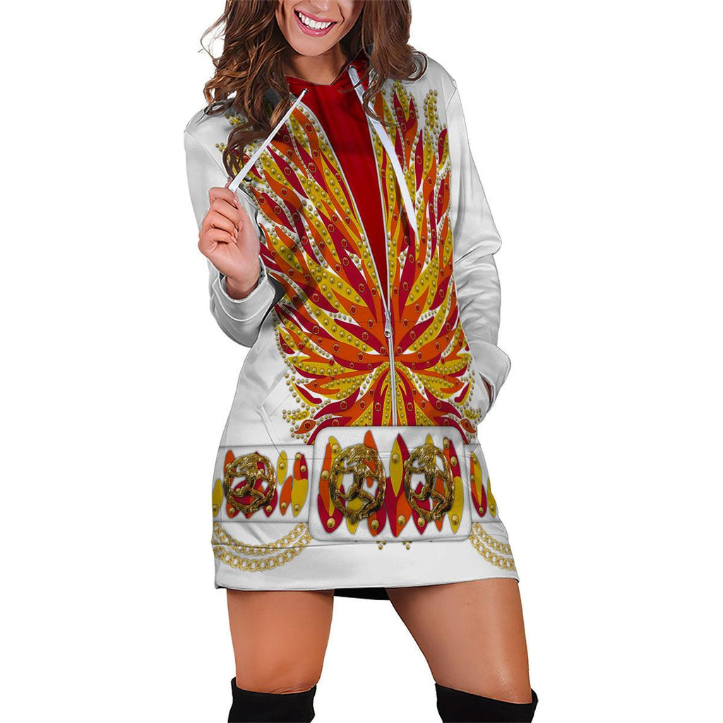 CustomsPig Elvis Flame Outfit Costume Hoodie Dress Swatpants - CustomsPig.com