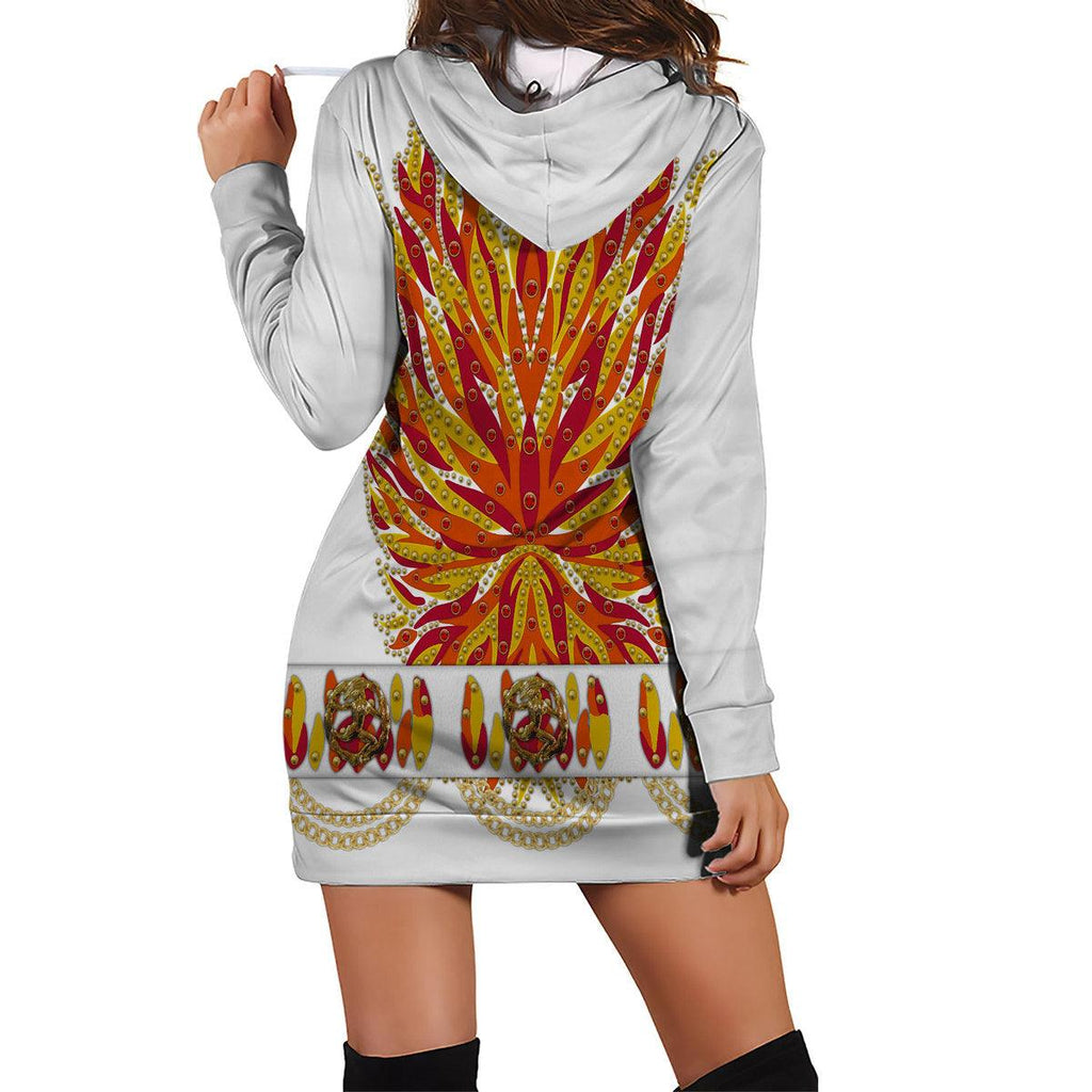 CustomsPig Elvis Flame Outfit Costume Hoodie Dress Swatpants - CustomsPig.com