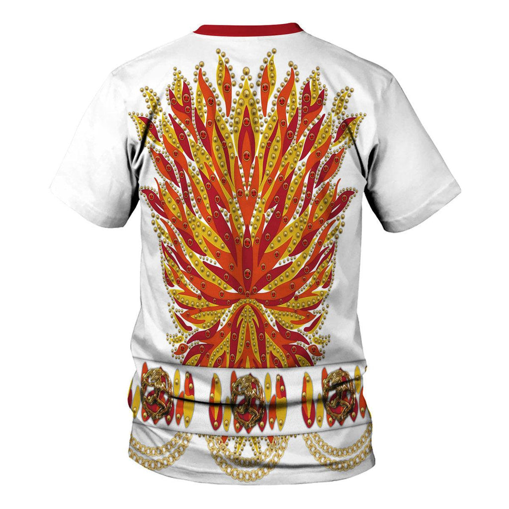 CustomsPig Elvis Flame Outfit Costume Hoodie Sweatshirt T-Shirt Sweatpants - CustomsPig.com