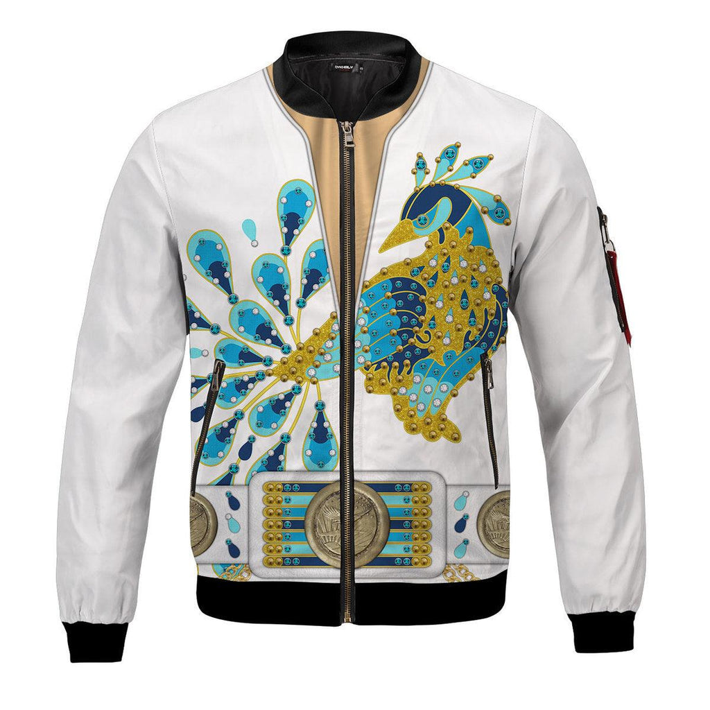 CustomsPig Elvis Peacock Bomber Jacket - CustomsPig.com