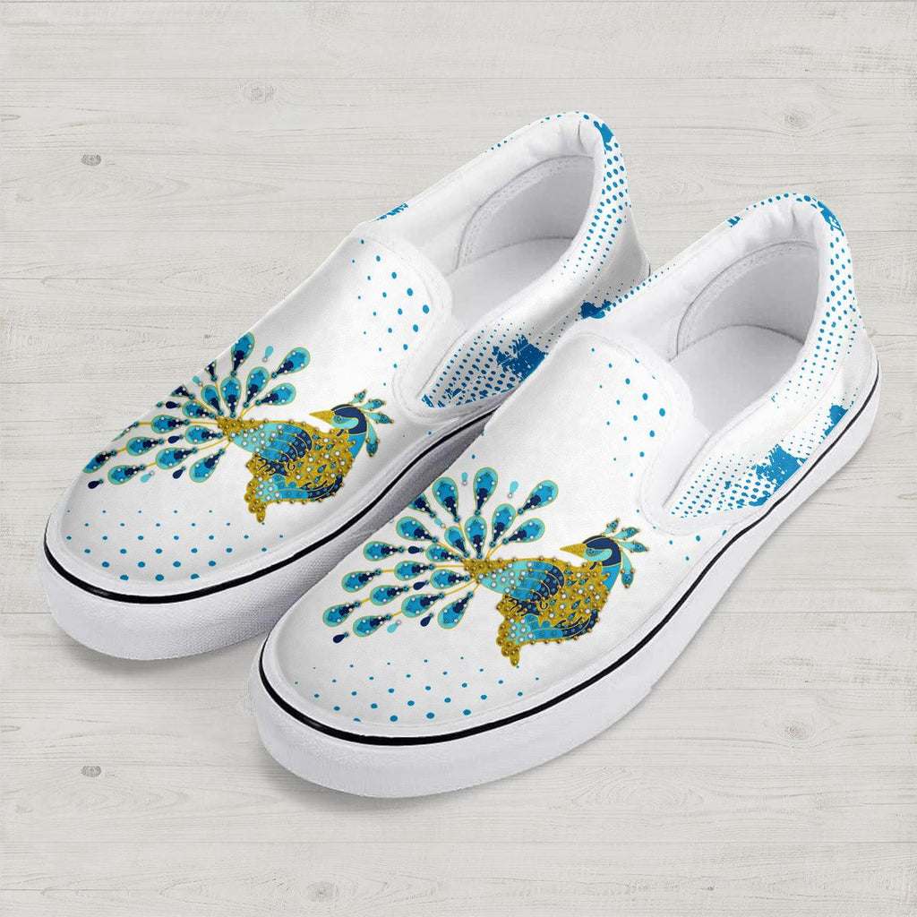 Gearhomie Elvis Peacock Slip On Shoes - Gearhomie.com