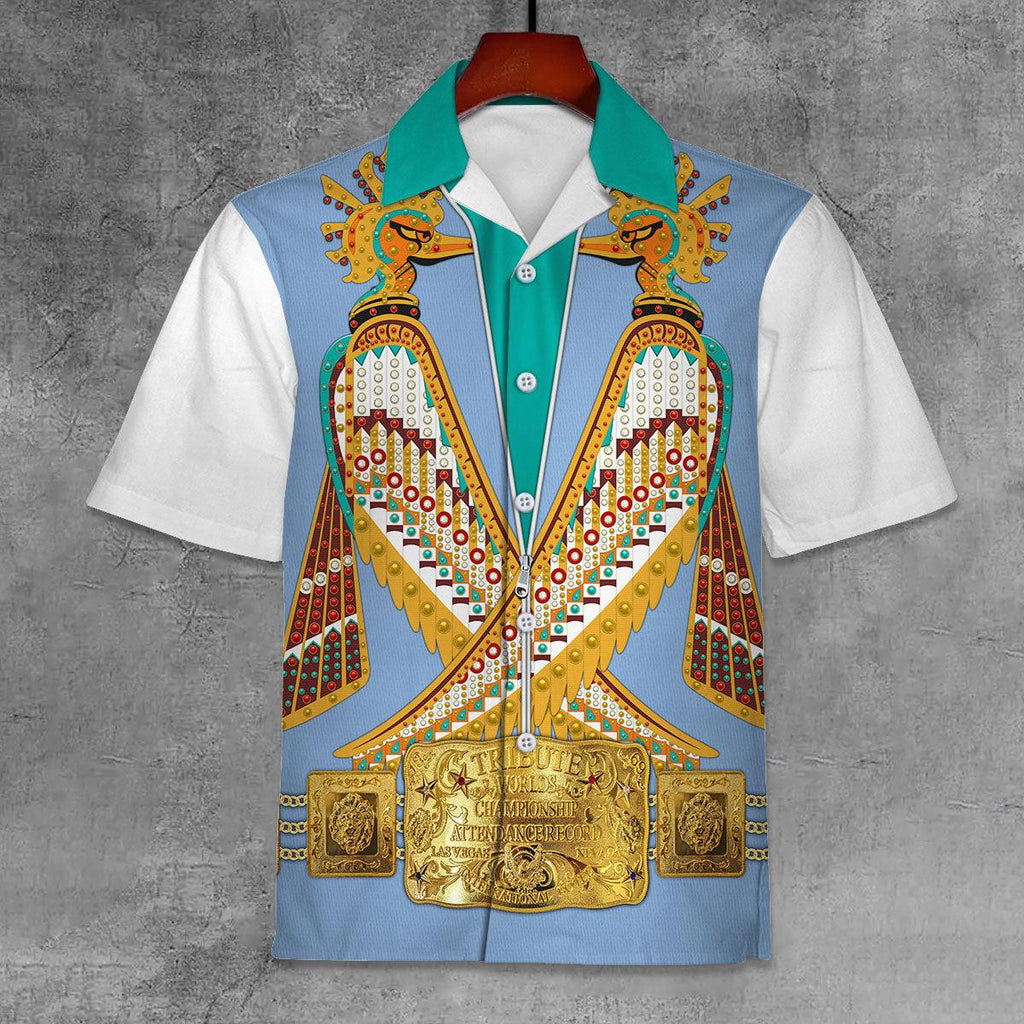 CustomsPig Elvis Prehistoric Bird Unisex Hawaii Shirt - CustomsPig.com