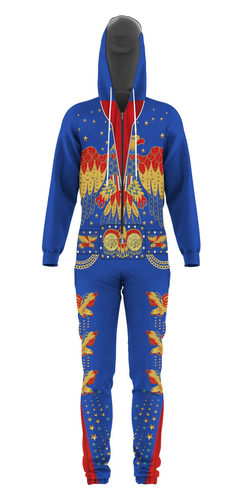 CustomsPig Elvis Presley EAGLE Blue jumpsuit Costume - CustomsPig.com