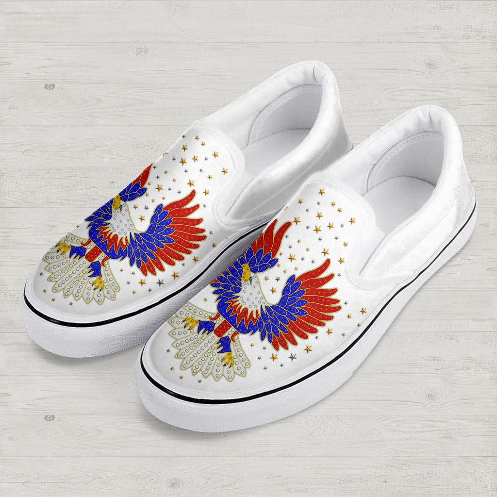 CustomsPig Elvis Presley New Generation Eagle Slip On Shoes - CustomsPig.com