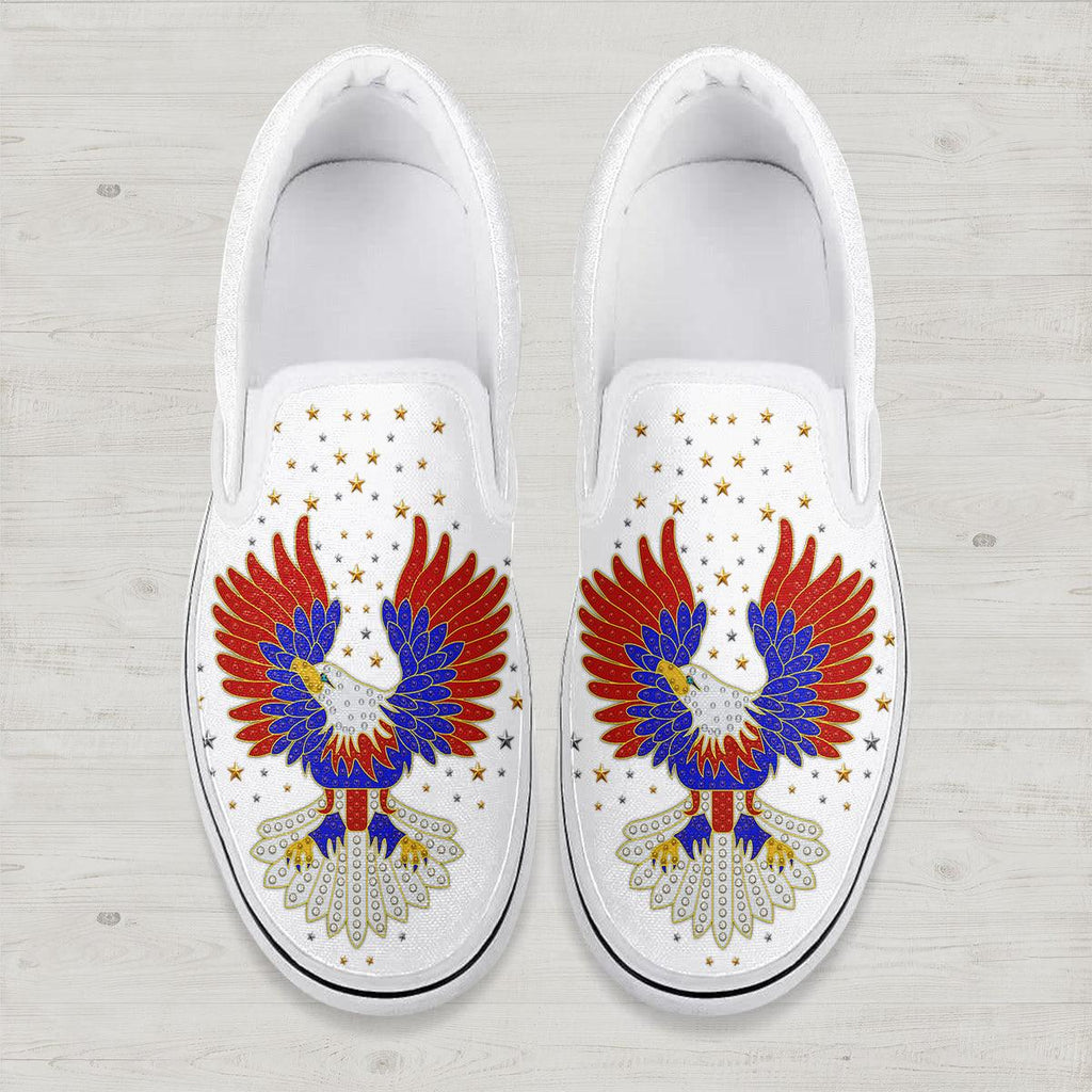 CustomsPig Elvis Presley New Generation Eagle Slip On Shoes - CustomsPig.com