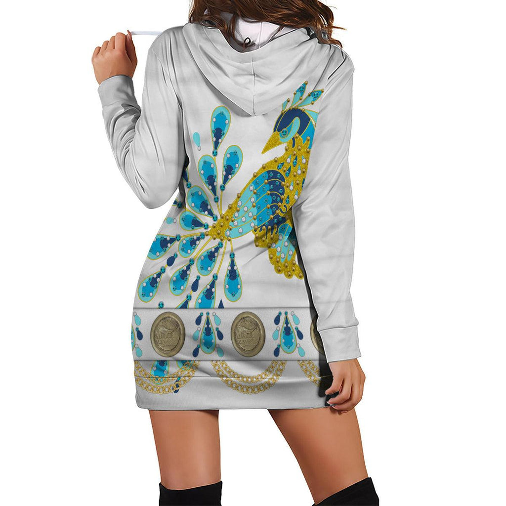 CustomsPig Elvis Presley Peacock Outfit Costume Hoodie Dress Swatpants - CustomsPig.com