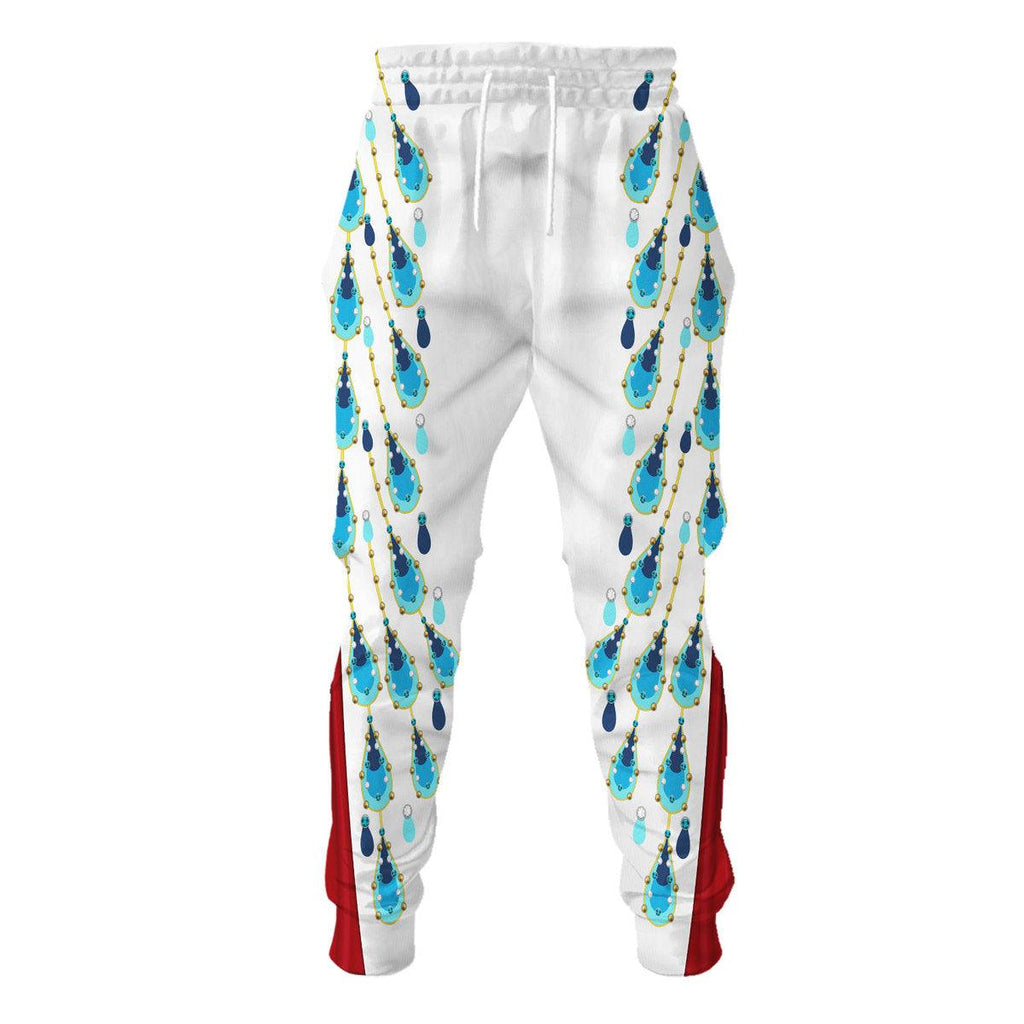 CustomsPig Elvis Presley Peacock Outfit Costume Hoodie Dress Swatpants - CustomsPig.com