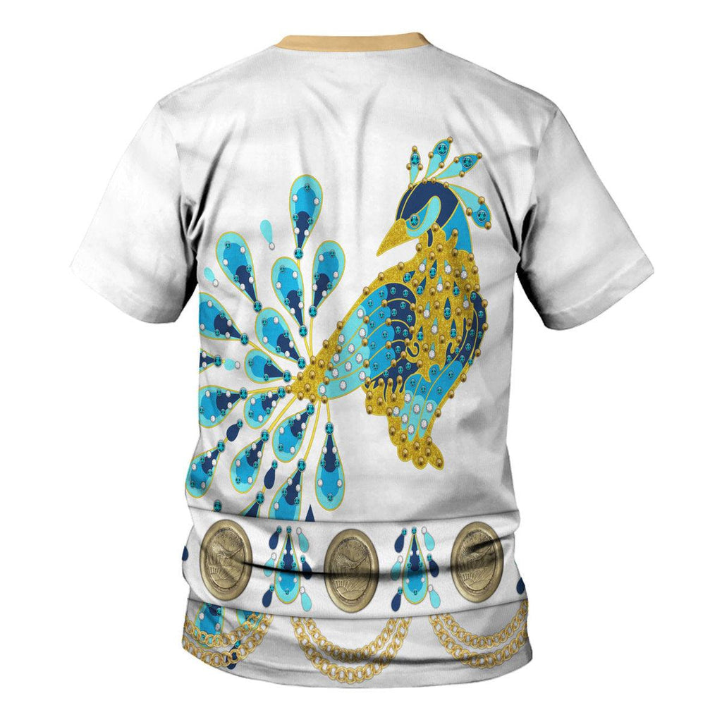 CustomsPig Elvis Presley Peacock Outfit Costume Hoodie Sweatshirt T-Shirt Sweatpants - DucG