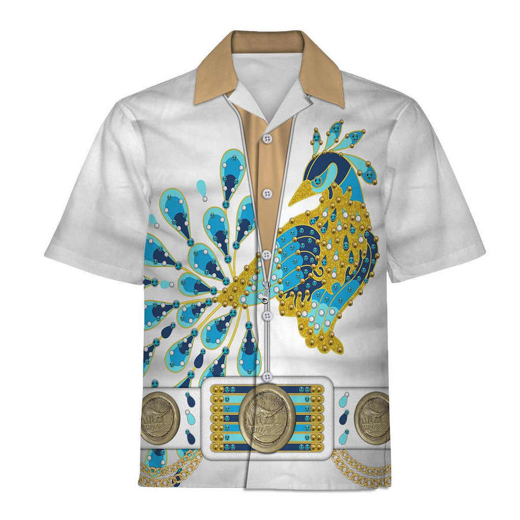 CustomsPig Elvis Presley Peacock Outfit Costume Hoodie Sweatshirt T-Shirt Sweatpants - DucG