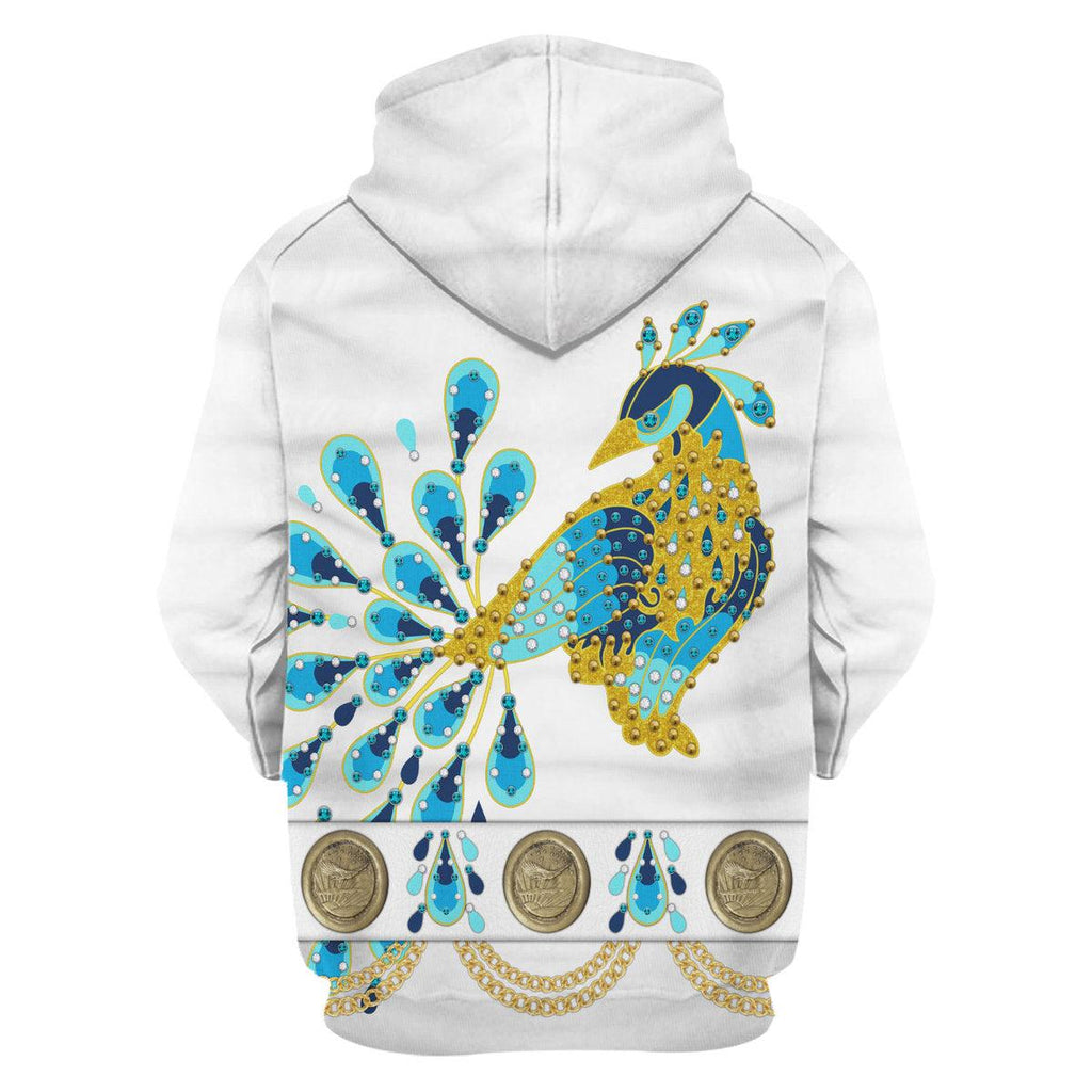 CustomsPig Elvis Presley Peacock Outfit Costume Hoodie Sweatshirt T-Shirt Sweatpants - DucG