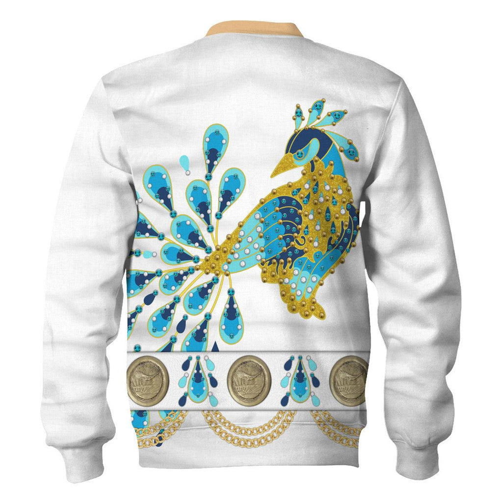 CustomsPig Elvis Presley Peacock Outfit Costume Hoodie Sweatshirt T-Shirt Sweatpants - DucG