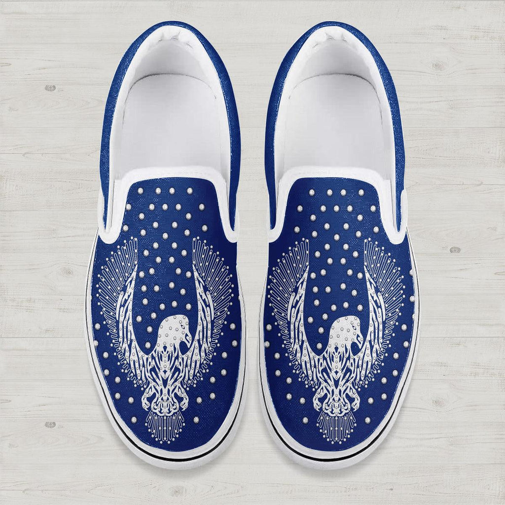 Gearhomie Elvis Presley Silver Phoenix (1975) Slip On Shoes - Gearhomie.com